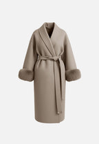 Plush Winter Wrap Long Coat