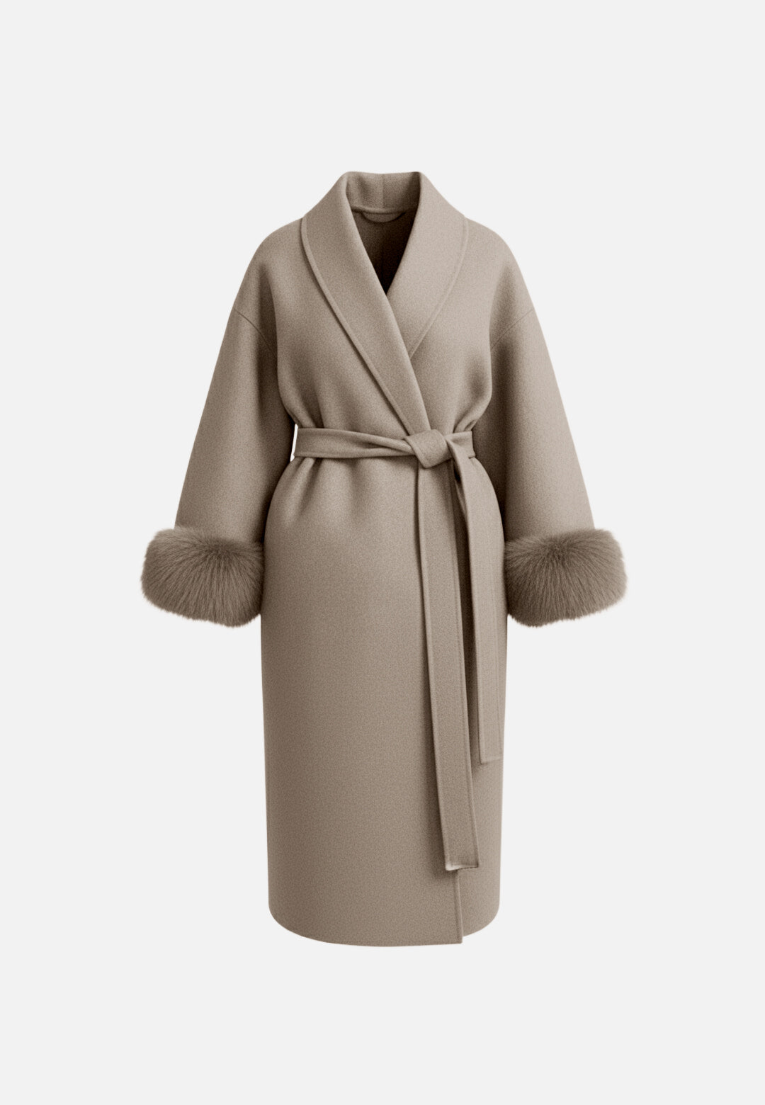 Plush Winter Wrap Long Coat