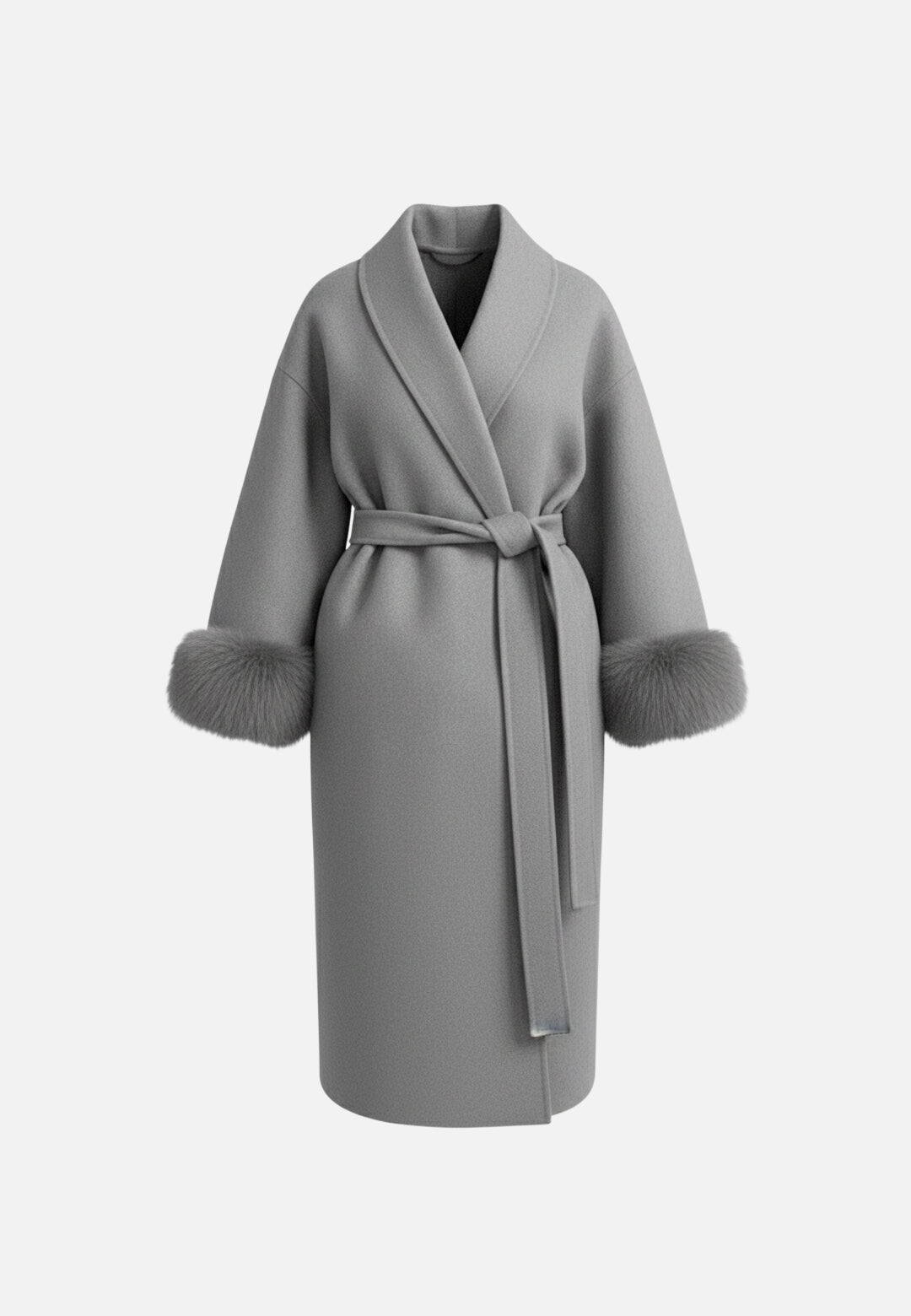 Plush Winter Wrap Long Coat