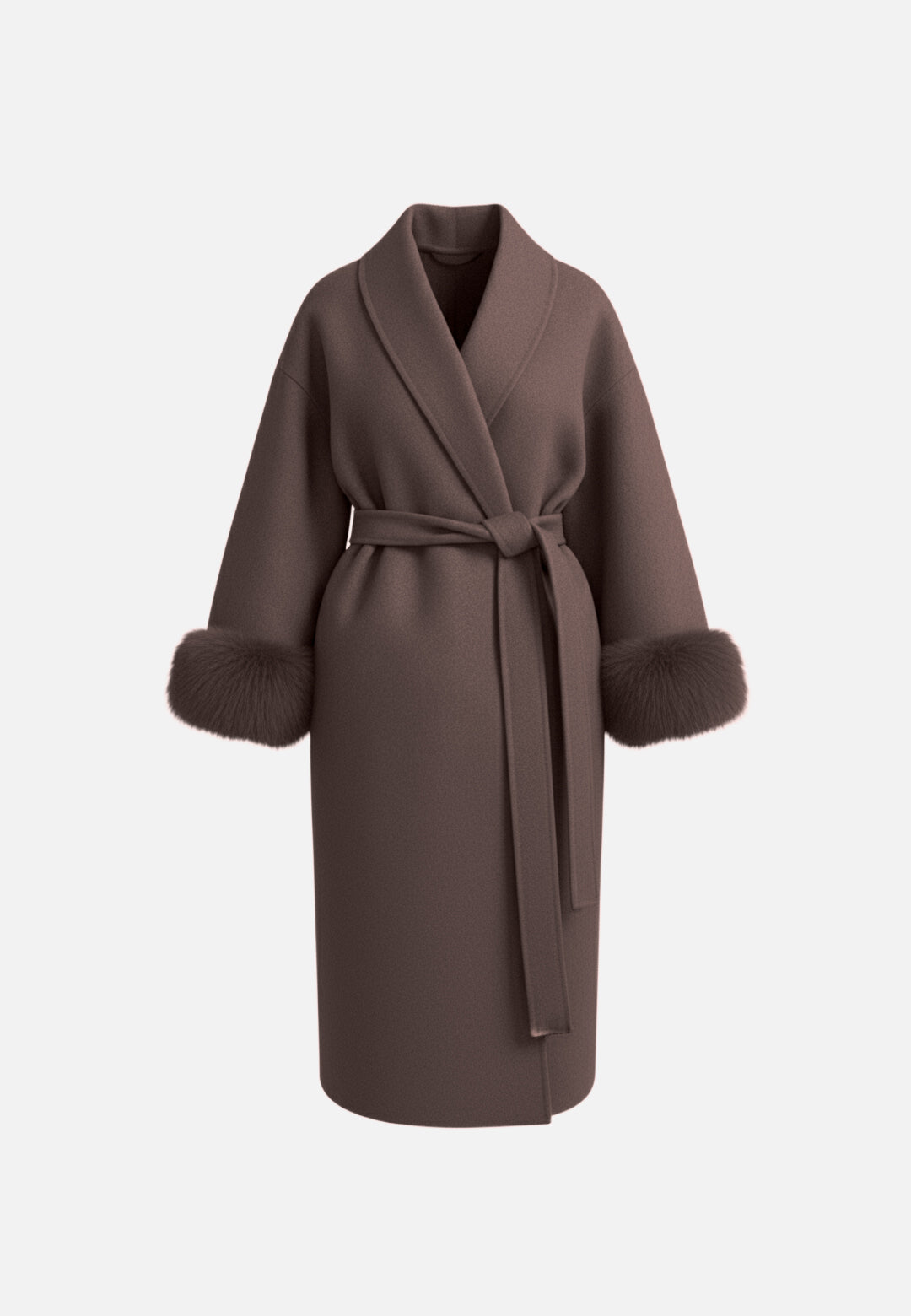 Plush Winter Wrap Long Coat