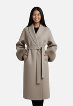 Plush Winter Wrap Long Coat